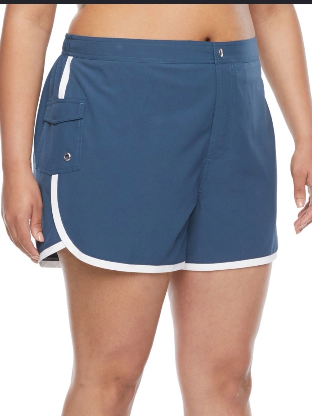 Free Country‎ Womens Swim Shorts Slate Blue size Medium